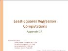 Bài giảng Appendix 2A: Least-Squares Regression Computations