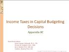Bài giảng Appendix 8C: Income Taxes in Capital Budgeting Decisions