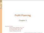 Bài giảng Chapter 9: Profit Planning