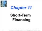Bài giảng Financial Management - Chapter 11: Short-Term Financing