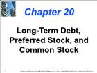 Bài giảng Financial Management - Chapter 20: Long-Term Debt, Preferred Stock, and Common Stock