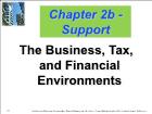 Bài giảng Financial Management - Chapter 2b - Support: The Business, Tax, and Financial Environments