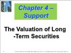 Bài giảng Financial Management - Chapter 4 – Support: The Valuation of Long-Term Securities