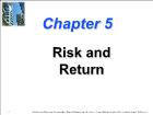 Bài giảng Financial Management - Chapter 5: Risk and Return