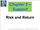 Bài giảng Financial Management - Chapter 5 – Support: Risk and Return