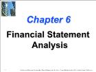 Bài giảng Financial Management - Chapter 6: Financial Statement Analysis