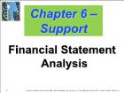 Bài giảng Financial Management - Chapter 6 –Support: Financial Statement Analysis