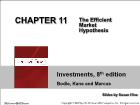 Bài giảng Investment - chapter 11: The Efficient Market Hypothesis