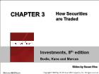 Bài giảng Investment - chapter 3: How Securities are Traded