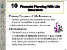 Bài giảng Personal Financial - Chapter 10: Financial Planning With Life Insurance