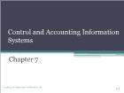 Bài giảng Romney_ais13 - Chapter 7: Control and Accounting Information Systems