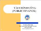 Bài giảng Tài chính công (Public Finance)