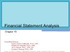 Chapter 15: Financial Statement Analysis