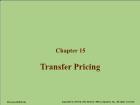 Chapter 15: Transfer Pricing