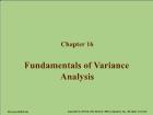 Chapter 16: Fundamentals of Variance Analysis