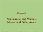 Chapter 18: Nonfinancial and Multiple Measures of Performance