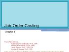 Chapter 3: Job-Order Costing