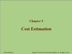 Chapter 5: Cost Estimation