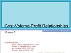 Chapter 5: Cost-Volume-Profit Relationships