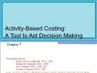 Chapter 7: Activity-Based Costing: A Tool to Aid Decision Making