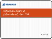 Chương 4: Phân loại chi phí và phân tích mô hình CVP