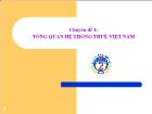 Chuyên đề 1: Tổng quan hệ thống thuế Việt Nam