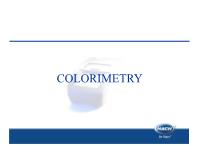 Colorimetry