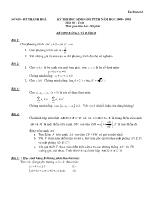Đề thi học sinh giỏi PTTH tỉnh Thanh Hóa năm học 2000 đến 2008 môn thi: Toán cho bảng A và bảng B