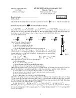 Đề thi thử Đại học lần 1 môn Vật lý