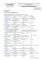 Đề thi trung học phổ thông quốc gia năm 2016 môn: Tiếng Đức (kèm đáp án)