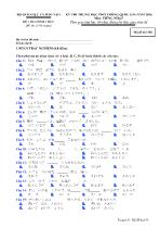Đề thi trung học phổ thông quốc gia năm 2016 môn: Tiếng Nhật (kèm đáp án)
