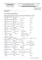 Đề thi trung học phổ thông quốc gia năm 2016 môn: Tiếng Trung Quốc (kèm đáp án)
