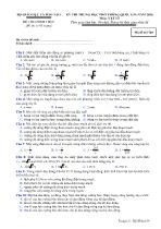 Đề thi trung học phổ thông quốc gia năm 2016 môn: Vật lí (kèm đáp án)