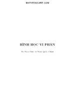 Giáo trình Hình học vi phân