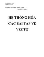 Hệ thống hóa các bài tập về Vectơ