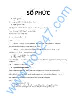 Luyện thi đại học: Số phức