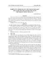 Nghiên cứu ảnh hưởng của thay đổi sử dụng đất đến lượng mưa bổ cập cho nước ngầm trên địa bàn thị xã Thuận An