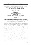 Nghiên cứu xác định đồng thời lượng siêu vết đồng và cađimi trong mẫu trà bằng phương pháp von-ampe hòa tan, sử dụng điện cực nano cacbon ống biến tính