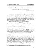 Nguồn gốc ô nhiễm asen đối với nước ngầm tại huyện Đạ Tẻh, tỉnh Lâm Đồng