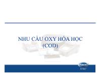 Nhu cầu oxy hóa học (COD)