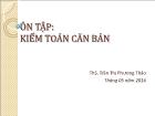 Ôn tập: Kiểm toán căn bản