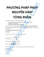 Tìm tích phân của một hàm số bằng phương pháp nguyên hàm từng phần