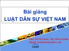 Bài giảng Luật dân sự Việt Nam