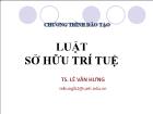 Bài giảng Luật sở hữu trí tuệ