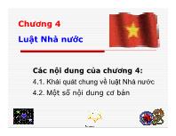 Luật cạnh tranh - Chương 4: Luật nhà nước