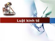 Luật kinh tế - Chương 1: Tổng quan về pháp luật kinh tế