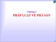 Luật pháp - Chương 3: Pháp luật về phá sản