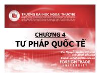 Luật pháp - Chương 4: Tư pháp quốc tế