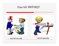 Luật pháp - Giao kết HĐTMQT