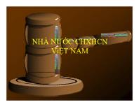 Luật pháp - Nhà nước cộng hòa xã hội chủ nghĩa Việt Nam